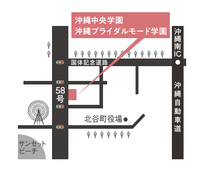 沖縄中央学園の地図